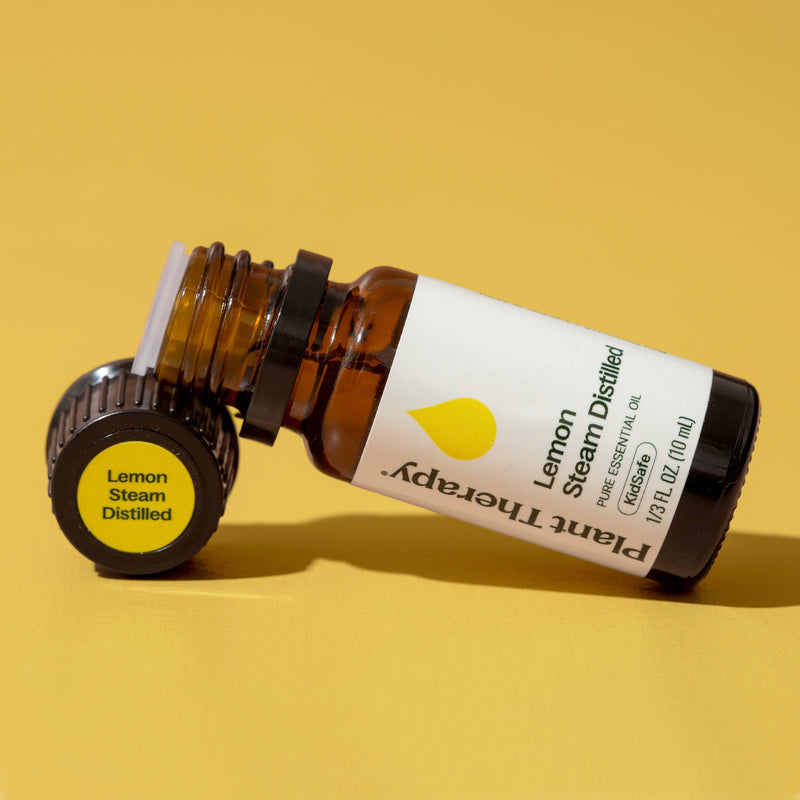 Plant Therapy Lemon Steam Distilled Essential Oil Essential Oil Sandy Brown 10 mL,30 mL