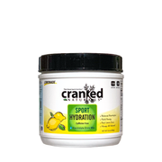 Cranked Naturals Plant Based Sports Nutrition Sport Hydration: Lemonade, Caffeine Free Hydration White Smoke 32oz Can (30 Serv)
