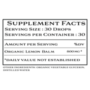Khroma Herbal Products Organic Lemon Balm Black