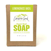 Cimarron Creek Essentials Lemongrass Basil Organic Bar Soap 5.4oz Bath & Body Rosy Brown Full Size