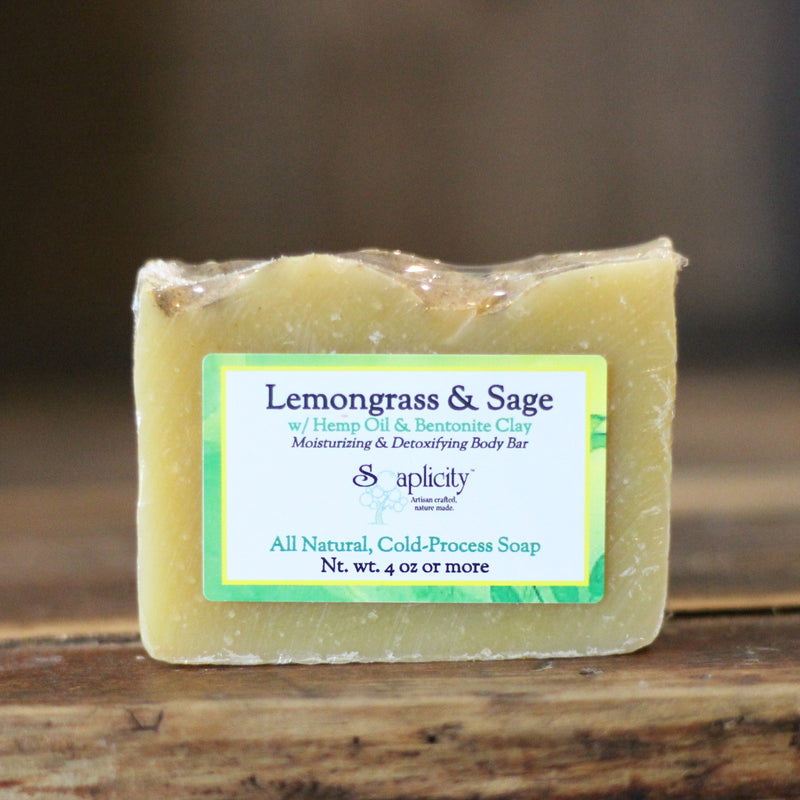 Soaplicity Lemongrass & Sage Soap Bar Soap Bar Dark Olive Green Default Title