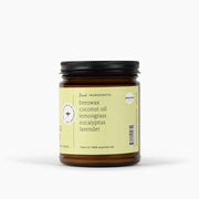 Fontana Candle Co Lemongrass Eucalyptus Jar Candle Candles White Smoke 9 oz Straight Sided Jar