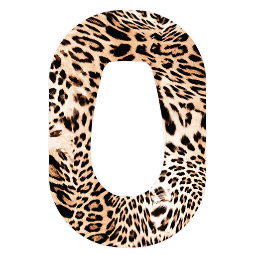 Peelz Leopard Print Dexcom G6 Patch Tape - Pump Peelz Patch Medical Tape White Smoke 1-Pack Dexcom G6 Tape