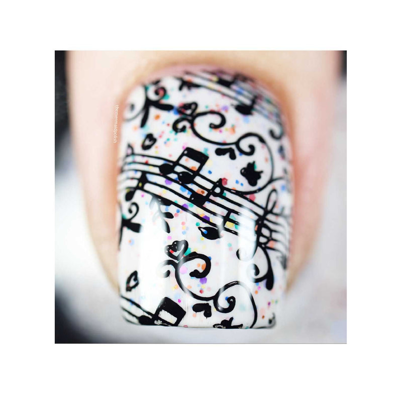UberChic Beauty Let's Rock Stamping Plate Light Gray