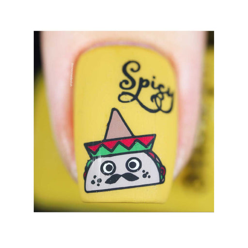 UberChic Beauty Let's Taco Bout It Stamping Plate Dark Khaki