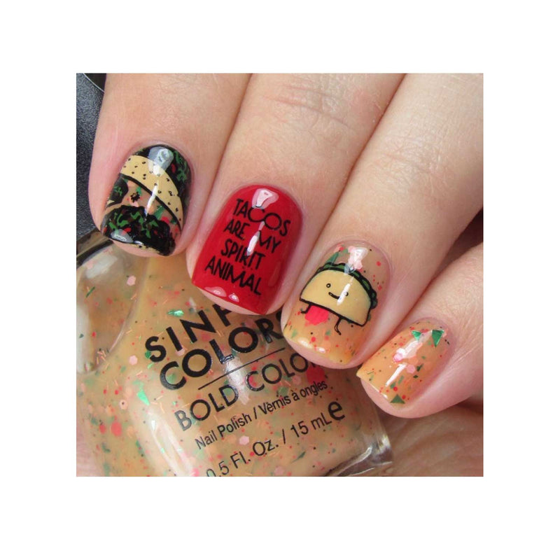 UberChic Beauty Let's Taco Bout It Stamping Plate Rosy Brown