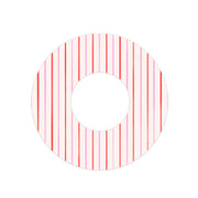 Peelz Peppermint Stripes Freestyle Libre 2 Patch Tape - Pump Peelz Patch Medical Tape White Smoke 12-Pack Libre 2 (Set of 12 Patches),4-Pack Libre 2 (Set of 4 Patches),1-Single (1 Single Patch)