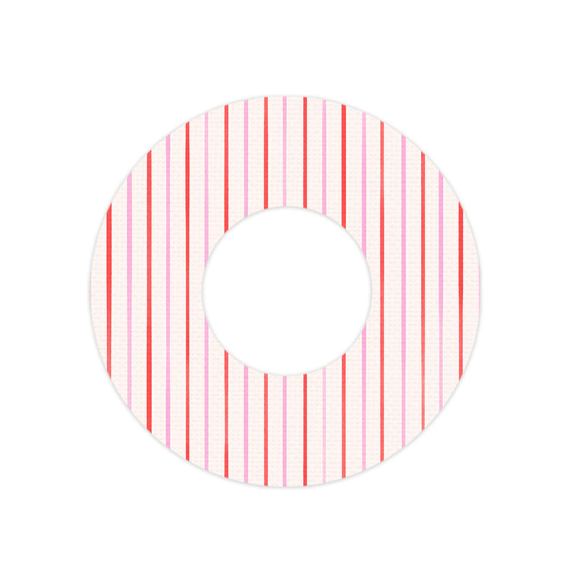 Peelz Peppermint Stripes Freestyle Libre 2 Patch Tape - Pump Peelz Patch Medical Tape White Smoke 12-Pack Libre 2 (Set of 12 Patches),4-Pack Libre 2 (Set of 4 Patches),1-Single (1 Single Patch)