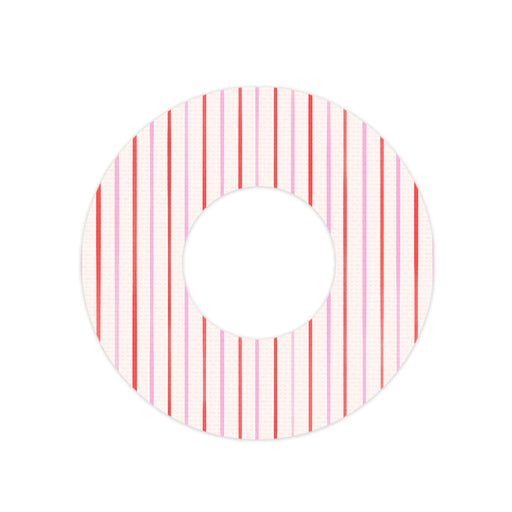 Peelz Peppermint Stripes Freestyle Libre 2 Patch Tape - Pump Peelz Patch Medical Tape White Smoke 12-Pack Libre 2 (Set of 12 Patches),4-Pack Libre 2 (Set of 4 Patches),1-Single (1 Single Patch)