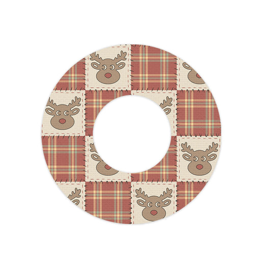 Peelz Rustic Reindeer Freestyle Libre 2 Patch Tape - Pump Peelz Patch Medical Tape White Smoke 12-Pack Libre 2 (Set of 12 Patches),4-Pack Libre 2 (Set of 4 Patches),1-Single (1 Single Patch)
