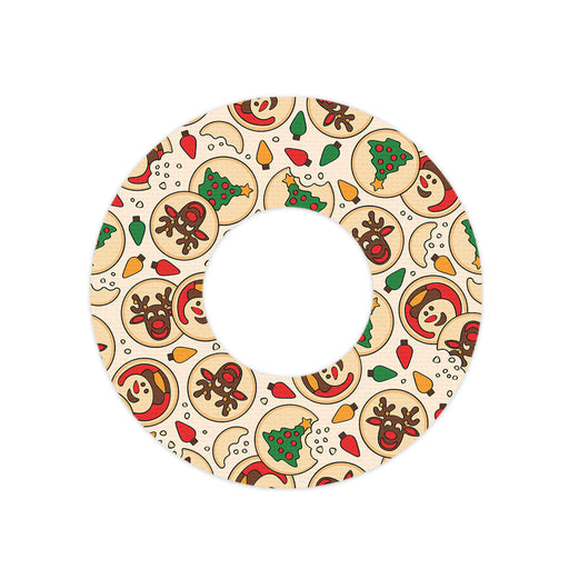 Peelz Santa's Cookies Freestyle Libre 2 Patch Tape - Pump Peelz Patch Medical Tape White Smoke 12-Pack Libre 2 (Set of 12 Patches),4-Pack Libre 2 (Set of 4 Patches),1-Single (1 Single Patch)
