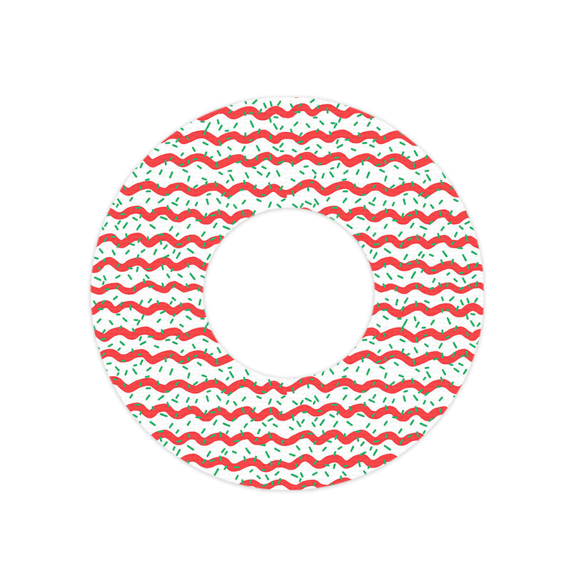 Peelz Christmas Icing Freestyle Libre 2 Patch Tape - Pump Peelz Patch Medical Tape White Smoke 12-Pack Libre 2 (Set of 12 Patches),4-Pack Libre 2 (Set of 4 Patches),1-Single (1 Single Patch)