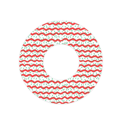 Peelz Christmas Icing Freestyle Libre 2 Patch Tape - Pump Peelz Patch Medical Tape White Smoke 12-Pack Libre 2 (Set of 12 Patches),4-Pack Libre 2 (Set of 4 Patches),1-Single (1 Single Patch)