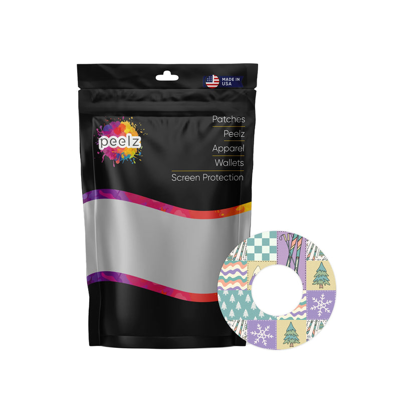 Peelz Après Ski Freestyle Libre 2 Patch Tape - Pump Peelz Patch Medical Tape White Smoke 12-Pack Libre 2 (Set of 12 Patches),4-Pack Libre 2 (Set of 4 Patches),1-Single (1 Single Patch)