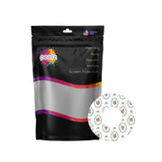 Peelz Poinsettia Parade Freestyle Libre 2 Patch Tape - Pump Peelz Patch Medical Tape White Smoke 12-Pack Libre 2 (Set of 12 Patches),4-Pack Libre 2 (Set of 4 Patches),1-Single (1 Single Patch)