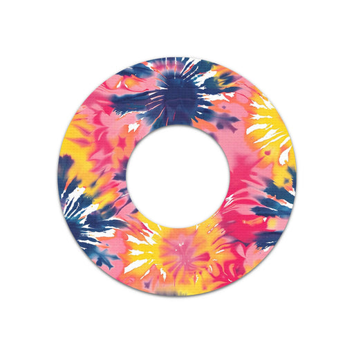 Peelz Summer Tie Dye Freestyle Libre 2 Patch Tape - Pump Peelz Patch Medical Tape White Smoke 12-Pack Libre 2 (Set of 12 Patches),4-Pack Libre 2 (Set of 4 Patches),1-Single (1 Single Patch)