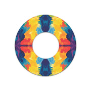 Peelz Bright Tie Dye Freestyle Libre 2 Patch Tape - Pump Peelz Patch Medical Tape White Smoke 12-Pack Libre 2 (Set of 12 Patches),4-Pack Libre 2 (Set of 4 Patches),1-Single (1 Single Patch)