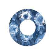 Peelz Monochrome Blue Tie Dye Freestyle Libre 2 Patch Tape - Pump Peelz Patch Medical Tape White Smoke 12-Pack Libre 2 (Set of 12 Patches),4-Pack Libre 2 (Set of 4 Patches),1-Single (1 Single Patch)