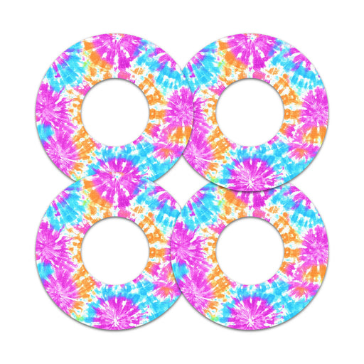 Peelz Neon Tie Dye Freestyle Libre 2 Patch Tape - Pump Peelz Patch Medical Tape White Smoke 12-Pack Libre 2 (Set of 12 Patches),4-Pack Libre 2 (Set of 4 Patches),1-Single (1 Single Patch)