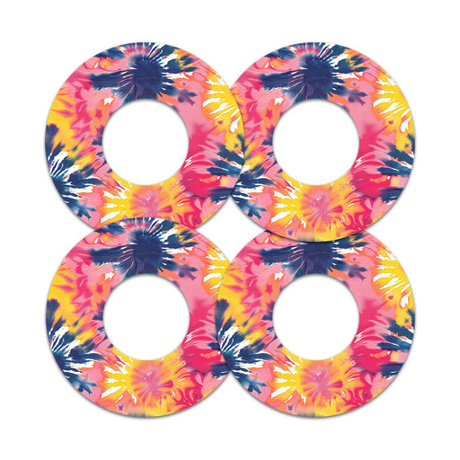 Peelz Summer Tie Dye Freestyle Libre 2 Patch Tape - Pump Peelz Patch Medical Tape White Smoke 12-Pack Libre 2 (Set of 12 Patches),4-Pack Libre 2 (Set of 4 Patches),1-Single (1 Single Patch)
