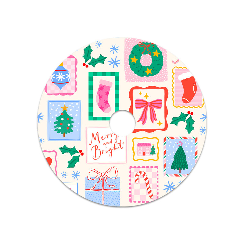 Peelz Holiday Greetings Freestyle Libre 2 Sticker - Pump Peelz Peelz/Stickers White Smoke Receiver + Sensor,Sensor Only