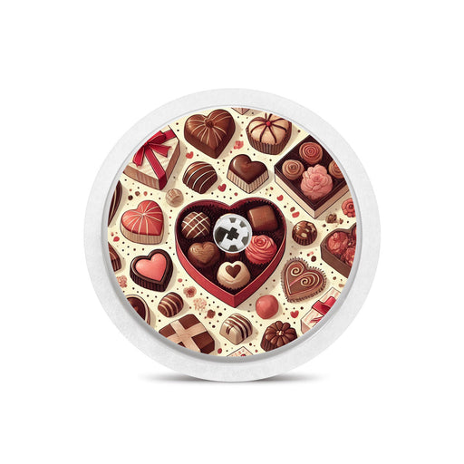 Peelz Chocolate Love Freestyle Libre 2 Peelz/Stickers White Smoke Receiver + Sensor,Sensor Only