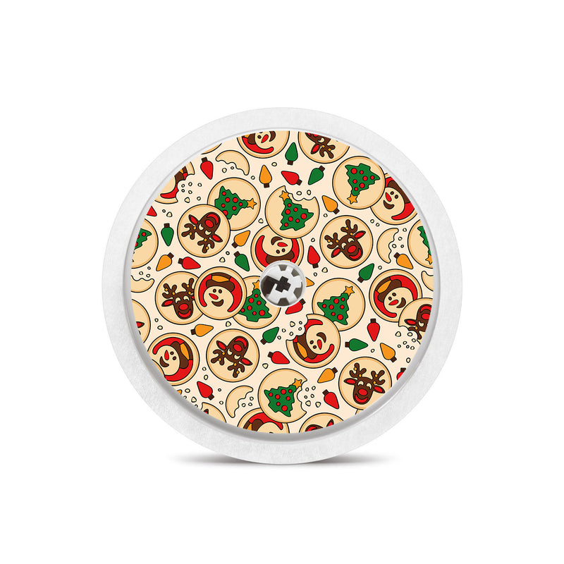 Peelz Santa's Cookies Freestyle Libre 2 Sticker - Pump Peelz Peelz/Stickers White Smoke Sensor Only