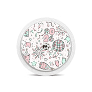 Peelz Cheers to '26 Freestyle Libre 2 Sticker - Pump Peelz Peelz/Stickers White Smoke Sensor Only