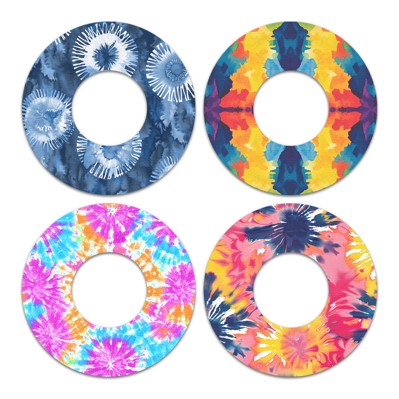 Peelz Tie Dye Variety Pack Freestyle Libre 2 Patch Tape - Pump Peelz Patch Medical Tape White Smoke 12-Pack Libre 2 (Set of 12 Patches),4-Pack Libre 2 (Set of 4 Patches)