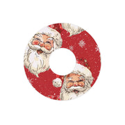 Peelz Jolly Old Saint Nick FreeStyle Libre 3 Plus & Lingo  Patch Tape - Pump Peelz Patch Medical Tape White Smoke 12-Pack (Set of 12 Patches),4-Pack (Set of 4 Patches),1-Single (1 Single Patch)