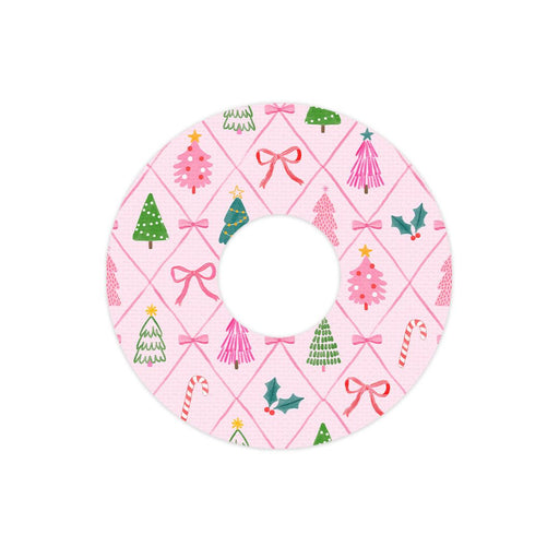 Peelz Coquette Christmas FreeStyle Libre 3 Plus & Lingo  Patch Tape - Pump Peelz Patch Medical Tape White Smoke 12-Pack (Set of 12 Patches),4-Pack (Set of 4 Patches),1-Single (1 Single Patch)