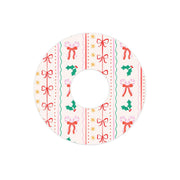 Peelz Holly Jolly Ribbon FreeStyle Libre 3 Plus & Lingo  Patch Tape - Pump Peelz Patch Medical Tape White Smoke 12-Pack (Set of 12 Patches),4-Pack (Set of 4 Patches),1-Single (1 Single Patch)