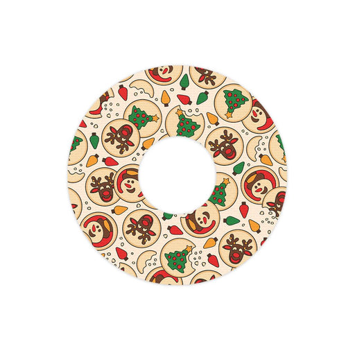 Peelz Santa's Cookies FreeStyle Libre 3 Plus & Lingo  Patch Tape - Pump Peelz Patch Medical Tape White Smoke 12-Pack (Set of 12 Patches),4-Pack (Set of 4 Patches),1-Single (1 Single Patch)