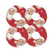 Peelz Jolly Old Saint Nick FreeStyle Libre 3 Plus & Lingo  Patch Tape - Pump Peelz Patch Medical Tape White Smoke 12-Pack (Set of 12 Patches),4-Pack (Set of 4 Patches),1-Single (1 Single Patch)