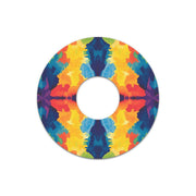Peelz Bright Tie Dye FreeStyle Libre 3 Plus & Lingo  Patch Tape - Pump Peelz Patch Medical Tape White Smoke 12-Pack (Set of 12 Patches),4-Pack (Set of 4 Patches),1-Single (1 Single Patch)