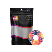 Peelz Summer Tie Dye FreeStyle Libre 3 Plus & Lingo  Patch Tape - Pump Peelz Patch Medical Tape White Smoke 12-Pack (Set of 12 Patches),4-Pack (Set of 4 Patches),1-Single (1 Single Patch)