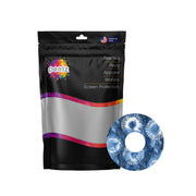 Peelz Monochrome Blue Tie Dye FreeStyle Libre 3 Plus & Lingo  Patch Tape - Pump Peelz Patch Medical Tape White Smoke 12-Pack (Set of 12 Patches),4-Pack (Set of 4 Patches),1-Single (1 Single Patch)