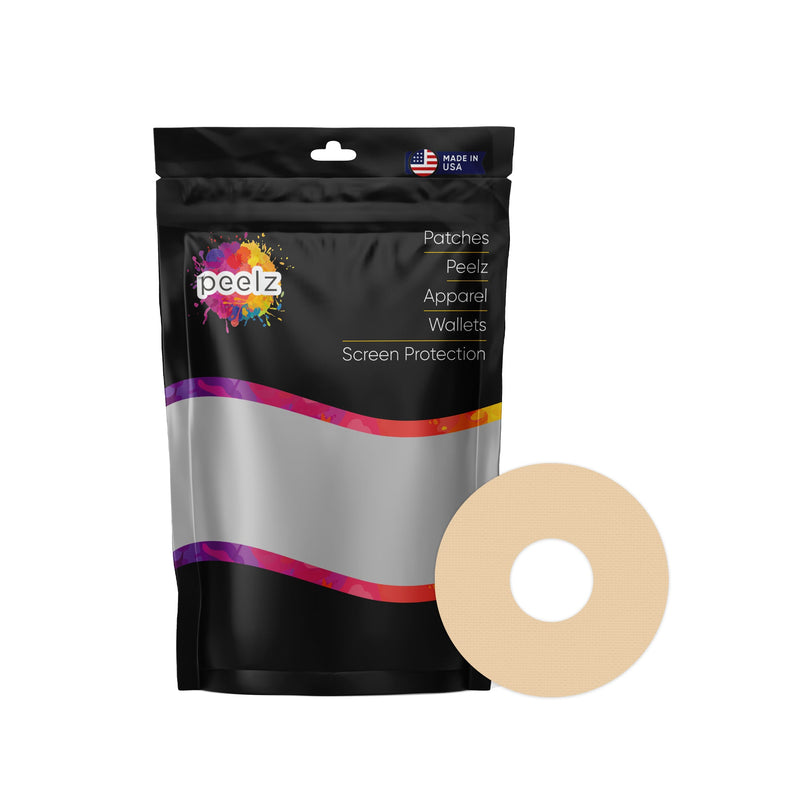 Peelz Solid Color Yolk FreeStyle Libre 3 Plus & Lingo  Patch Tape - Pump Peelz Patch Medical Tape White Smoke 12-Pack (Set of 12 Patches),4-Pack (Set of 4 Patches)