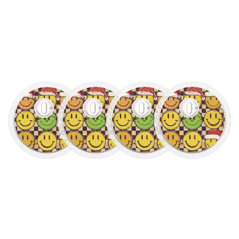 Peelz Merry Mischief FreeStyle Libre 3 Plus & Lingo  Sensor Sticker - Pump Peelz Peelz/Stickers White Smoke 4-pack (Set of 4 Stickers)