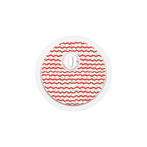 Peelz Christmas Icing FreeStyle Libre 3 Plus & Lingo  Sensor Sticker - Pump Peelz Peelz/Stickers White Smoke 4-pack (Set of 4 Stickers)