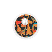 Peelz Jurassic Gingerbread FreeStyle Libre 3 Plus & Lingo  Sensor Sticker - Pump Peelz Peelz/Stickers White Smoke 4-pack (Set of 4 Stickers)