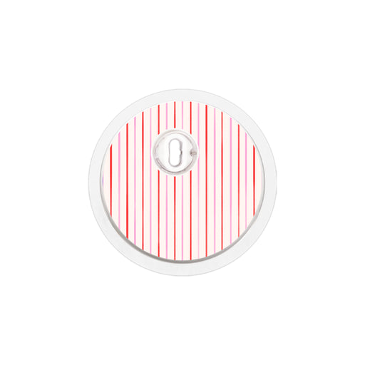 Peelz Peppermint Stripes FreeStyle Libre 3 Plus & Lingo  Sensor Sticker - Pump Peelz Peelz/Stickers White Smoke 4-pack (Set of 4 Stickers)