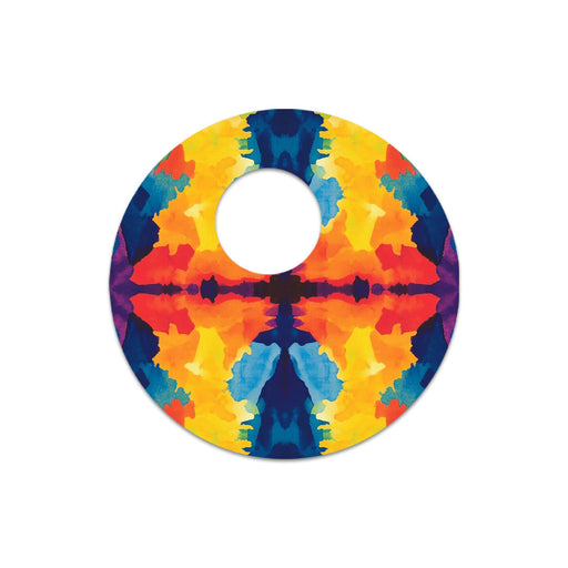 Peelz Bright Tie Dye Sticker Designed for the FreeStyle Libre 3 Plus & Lingo  Sensor Peelz/Stickers White Smoke 4-pack (Set of 4 Stickers)