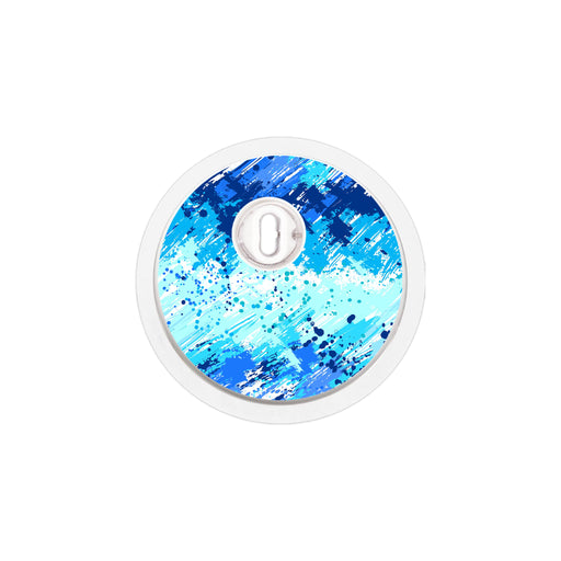 Peelz Beta Blue Sticker Designed for the FreeStyle Libre 3 Plus & Lingo  Sensor Peelz/Stickers White Smoke 4-pack (Set of 4 Stickers)