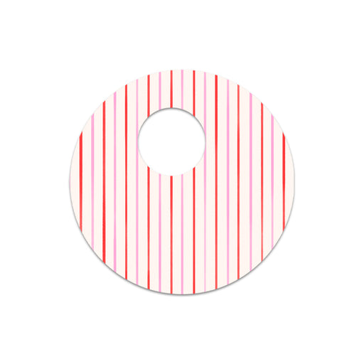 Peelz Peppermint Stripes FreeStyle Libre 3 Plus & Lingo  Sensor Sticker - Pump Peelz Peelz/Stickers White Smoke 4-pack (Set of 4 Stickers)