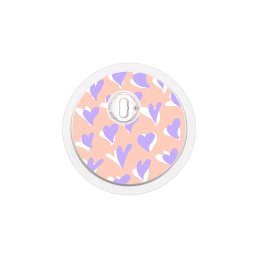 Peelz Lavender Love Sticker Designed for the FreeStyle Libre 3 Plus & Lingo  Sensor Peelz/Stickers White Smoke 4-pack (Set of 4 Stickers)