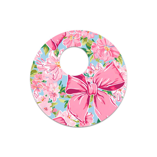 Peelz Blossom Bows Sticker Designed for the FreeStyle Libre 3 Plus & Lingo  Sensor Peelz/Stickers White Smoke 4-pack (Set of 4 Stickers)