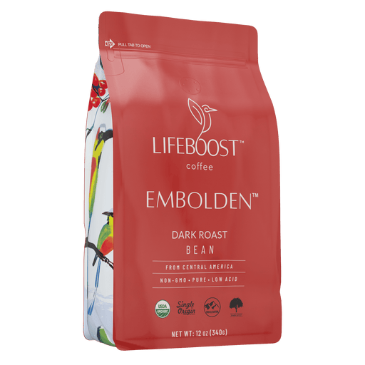 Lifeboost Coffee Embolden Dark Roast Dark Roast Sienna Whole Bean / 1