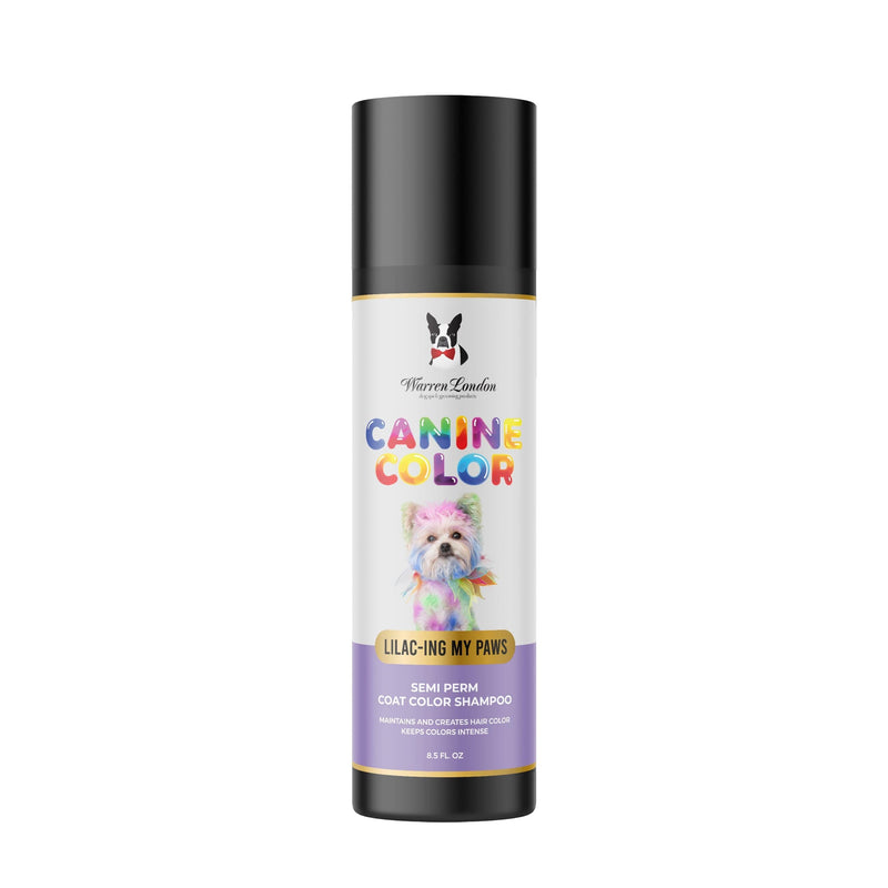 Warren London Canine Color Semi Perm Coat Color Shampoo for Dogs Spa Product Light Gray Lilac