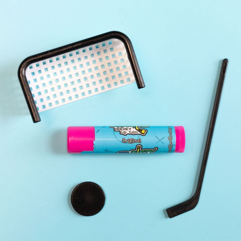 Dirty Dangles Hockey All Natural Lip Balm - Dirty Dangles Hockey Lip Balm Light Blue Original (Unflavored)